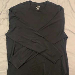J. Crew Long Sleeve Black Shirt Size Large